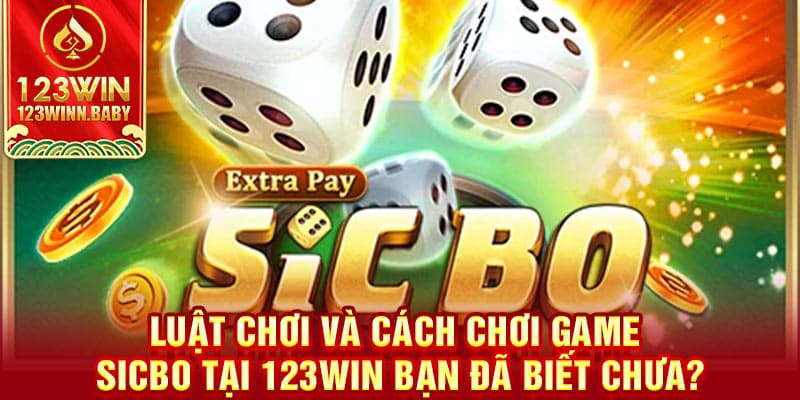 Luật chơi và cách chơi game Sicbo tại 123win bạn đã biết chưa?