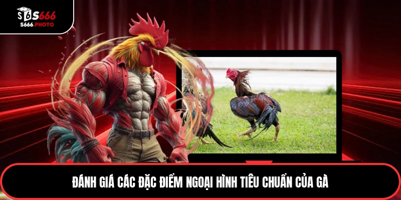Đánh giá các đặc điểm ngoại hình tiêu chuẩn của gà
